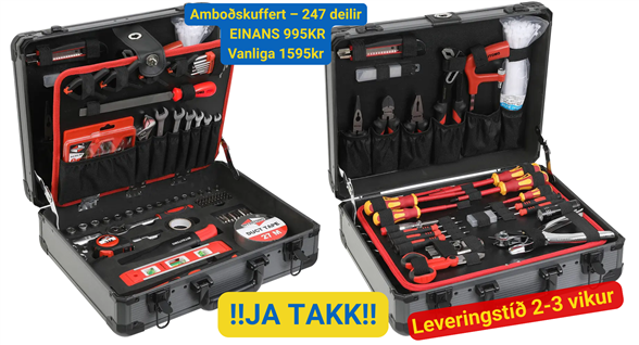 ✨✨Amboðskuffert – 247 deilir✨✨