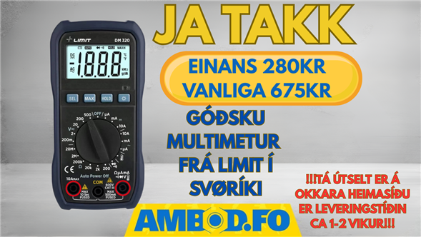 Limit DM 320 multimetur – 500V