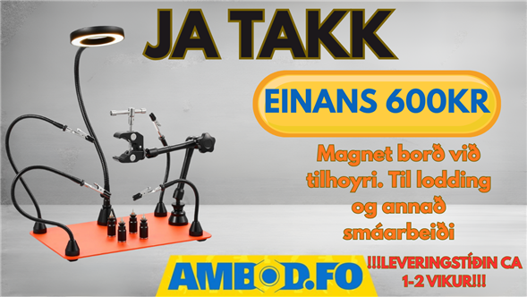 Magnet borð við tilhoyri