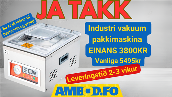 Industri vakuum pakkimaskina - Einans 3800kr - Vanliga 5495kr